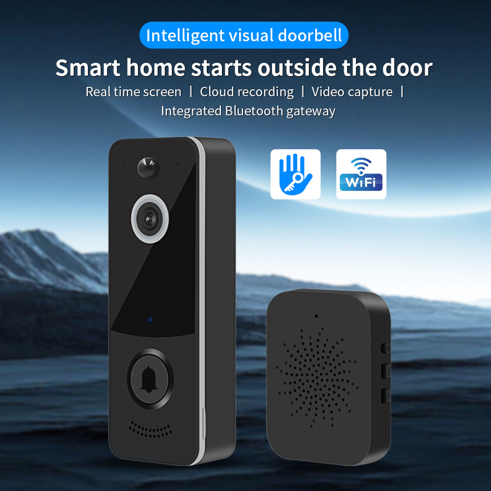 Smart Home Video Doorbell App - กริ่งประตูวิดีโอ WIFI 1080P แอป TTLOCK สมาร์ทโฮม
