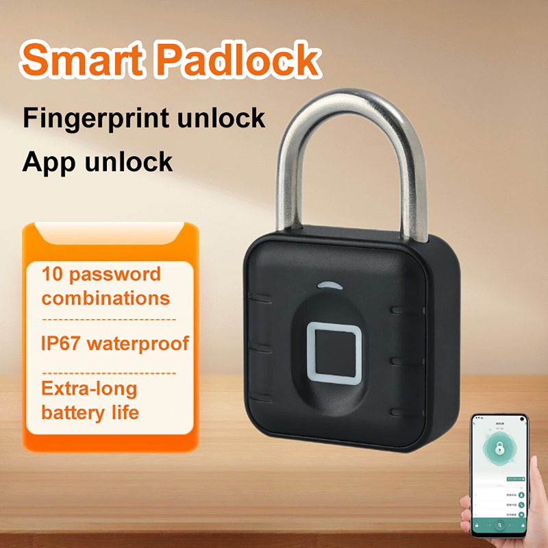 Smart Home Door Lock - กุญแจล็อคประตูอัจฉริยะ Tuya แบบสแกนลายนิ้วมือ ระบบอิเล็กทรอนิกส์ บลูทูธ ปลดล็อคเร็ว