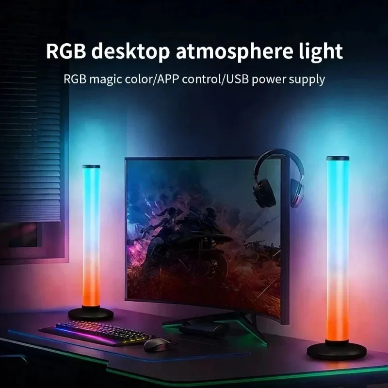 Smart Home Lighting - แถบไฟ LED RGB ใช้พลังงานผ่าน USB, ไฟตกแต่งสำหรับสมาร์ททีวีพร้อมรีโมทคอนโทรลผ่านแอปพลิเคชันบลูทูธ,