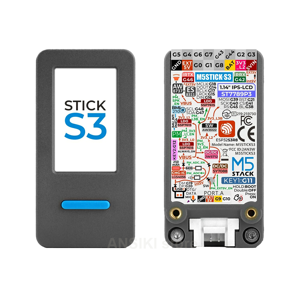 Smart Home Diy - M5Stack M5StickS3 ESP32-S3 ชุดพัฒนา IoT แบบพกพาพร้อมหน้าจอสำหรับควบคุม