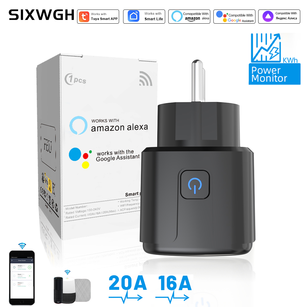 Smart Home Energy - ปลั๊กอัจฉริยะ Tuya ควบคุมผ่าน WiFi รองรับปลั๊ก EU