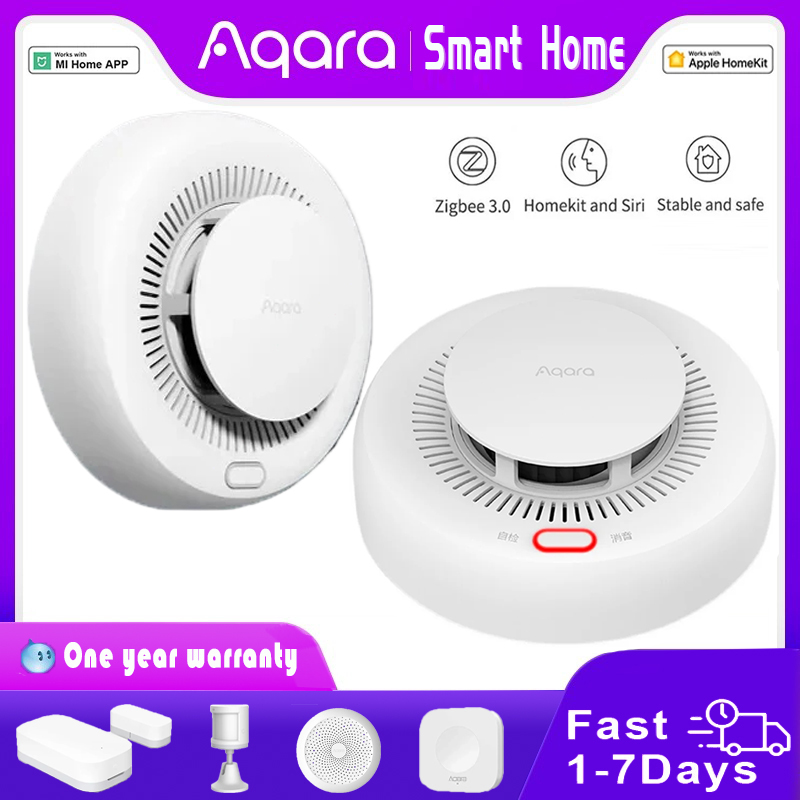 Smart Home Yeelight - ใหม่ Aqara เครื่องตรวจจับควัน Zigbee Smart Fire