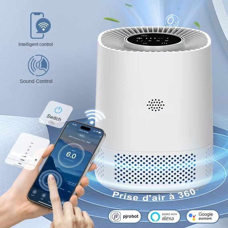 Smart Home Controller - เครื่องฟอกอากาศอัจฉริยะสำหรับบ้าน พร้อมควบคุมผ่านแอปพลิเคชัน กำจัดฟอร์มาลดีไฮด์ กลิ่นควัน ฝุ่นละออง และขนสัตว์เลี้ยง
