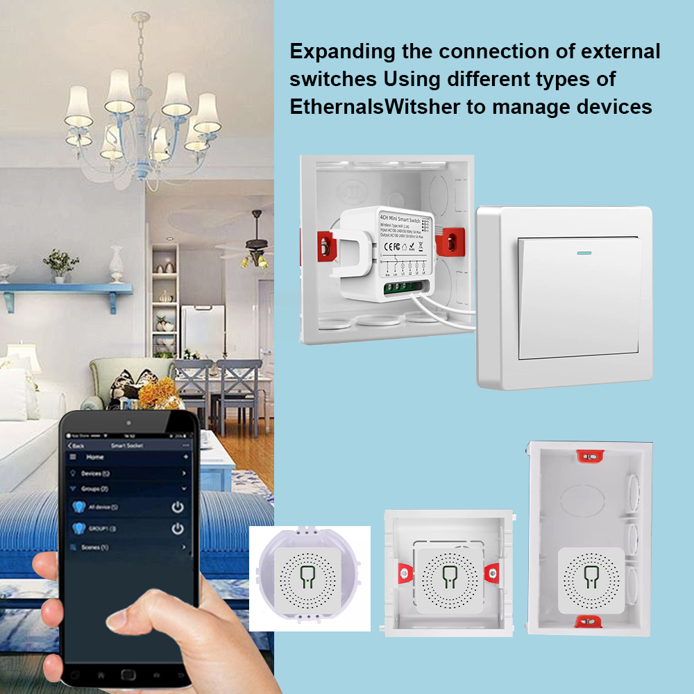 สวิตช์อัจฉริยะ Tuya WiFi 1/2/3 - Smart Home Lighting บทวิจารณ์และราคา