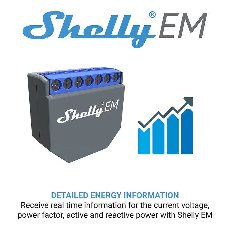 สวิตช์ควบคุมอัจฉริยะ SHELLY EM - Smart Home Controller บทวิจารณ์และราคา