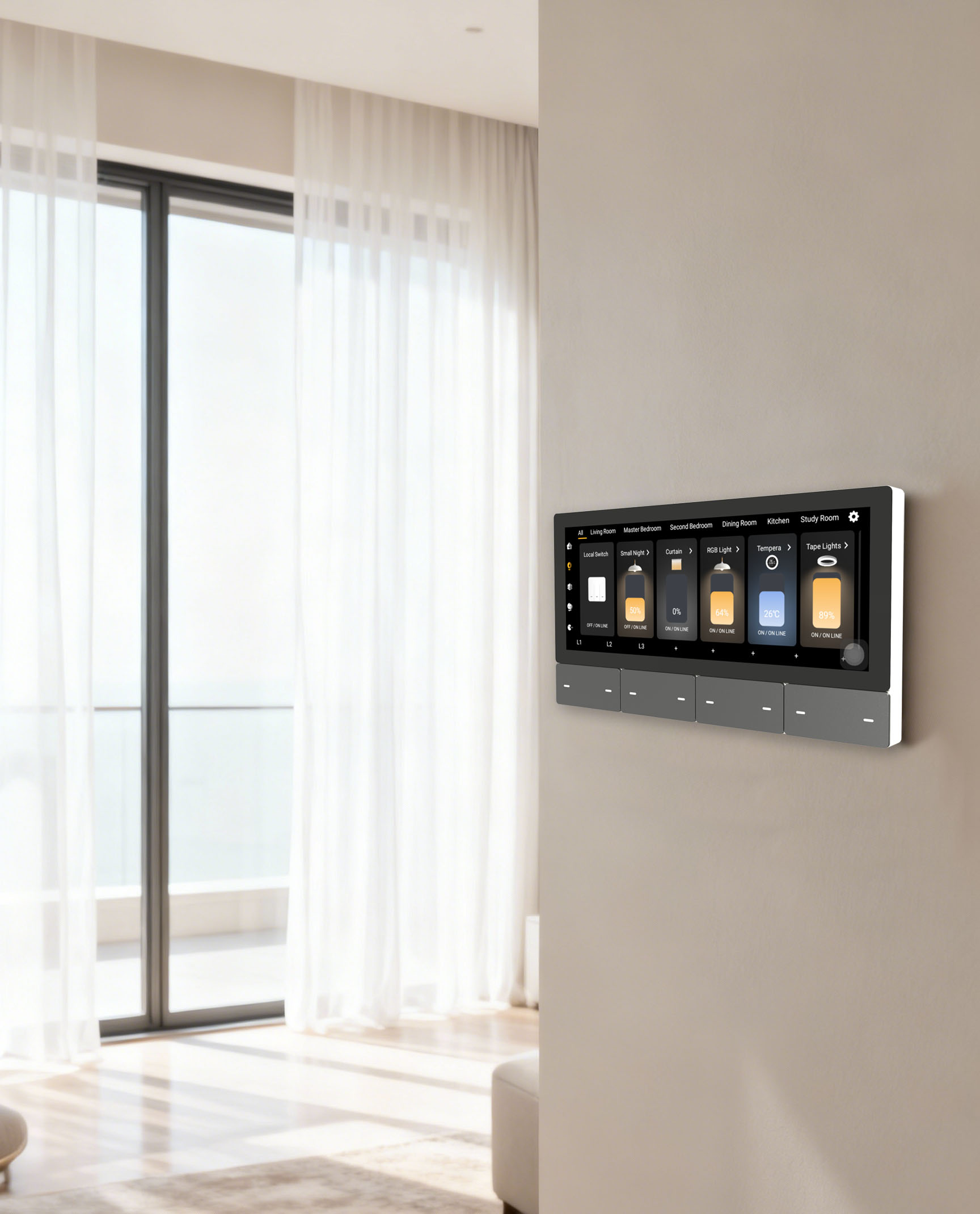 เครื่องเล่นเพลงหน้าจอสัมผัส F5 - Smart Home Controller บทวิจารณ์และราคา