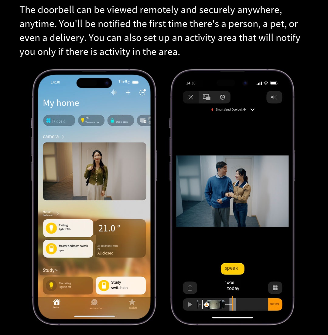 Aqara G4 วิดีโอดอร์เบลล์ ความล - Smart Home Video Doorbell App บทวิจารณ์และราคา
