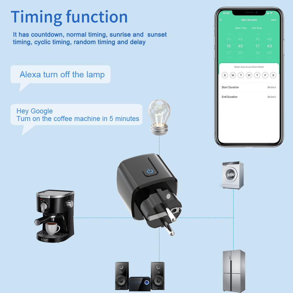 ปลั๊กอัจฉริยะ Tuya ควบคุมผ่าน  - Smart Home Energy บทวิจารณ์และราคา