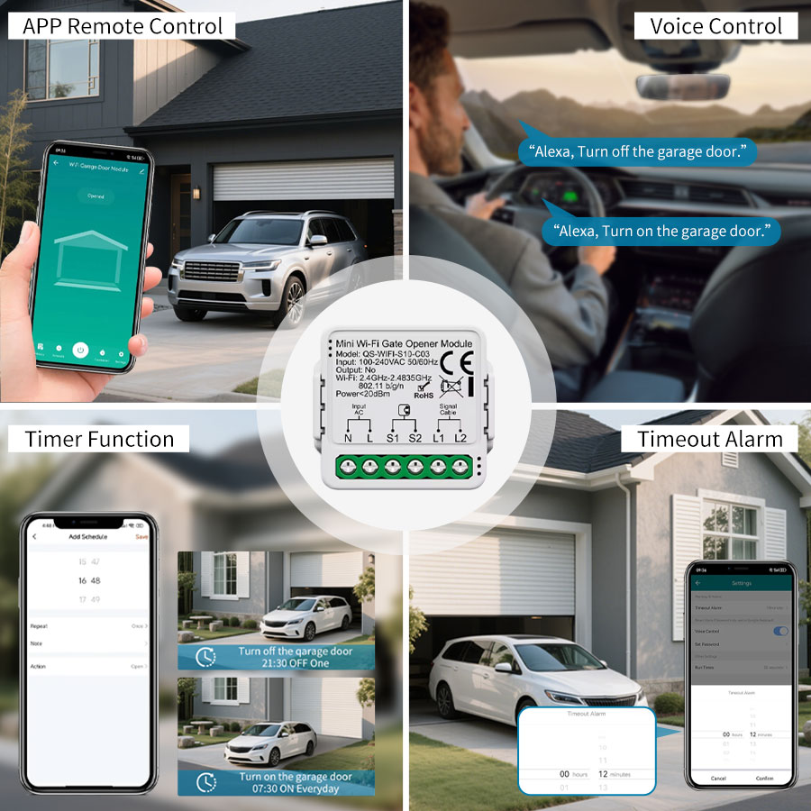 ตัวควบคุมประตูโรงรถอัจฉริยะ Tu - Smart Home Villa บทวิจารณ์และราคา