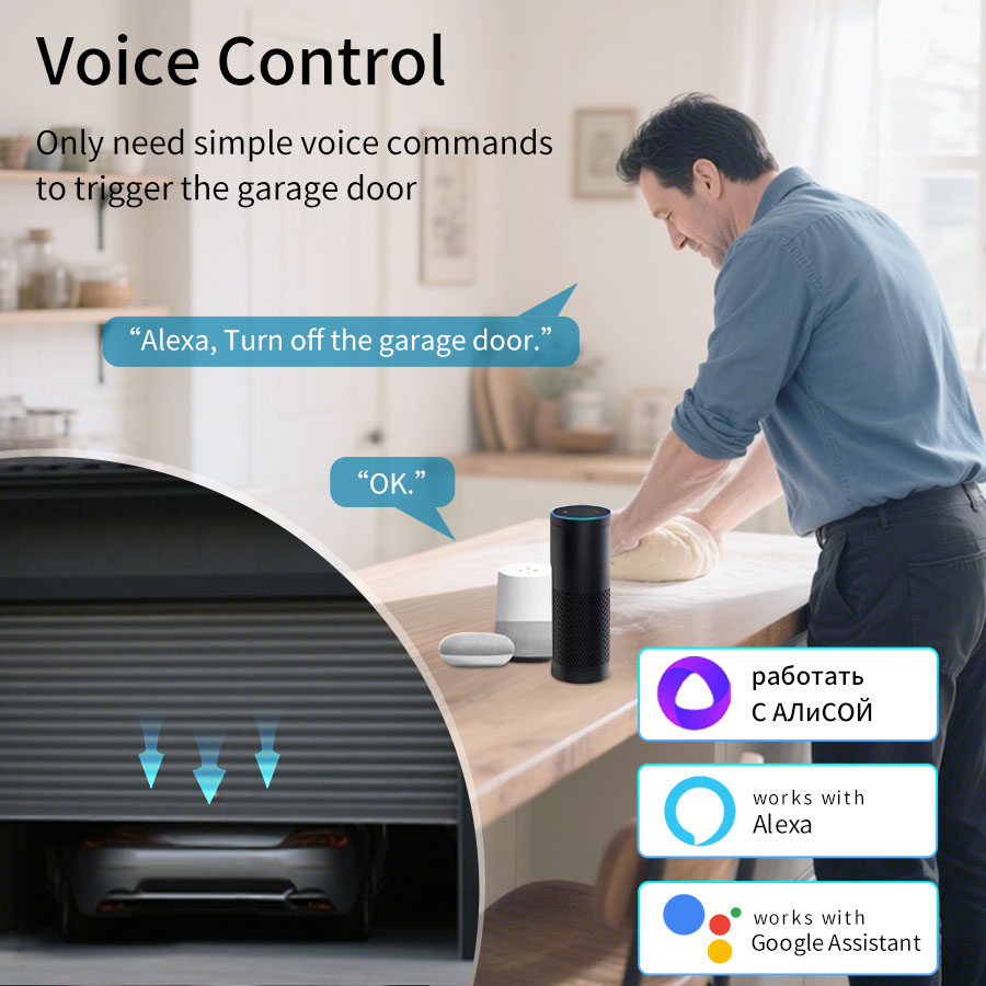 ตัวควบคุมประตูโรงรถอัจฉริยะ Tu - Smart Home Villa บทวิจารณ์และราคา
