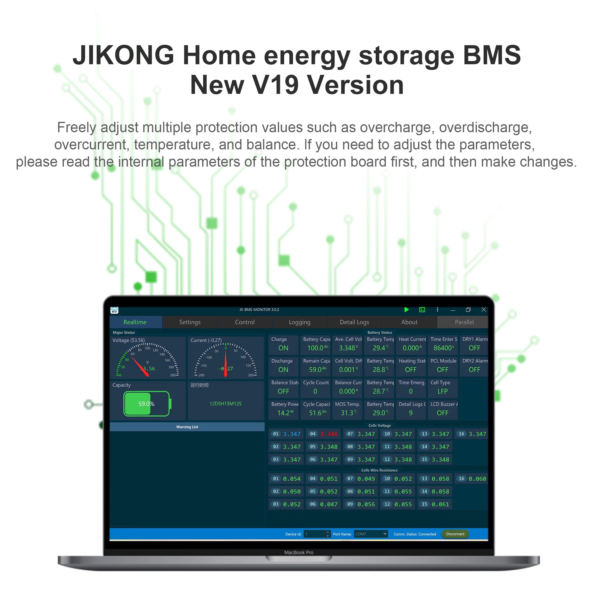 JIKONG JK BMS PB2A16S15P สมาร์ - Smart Home Energy บทวิจารณ์และราคา