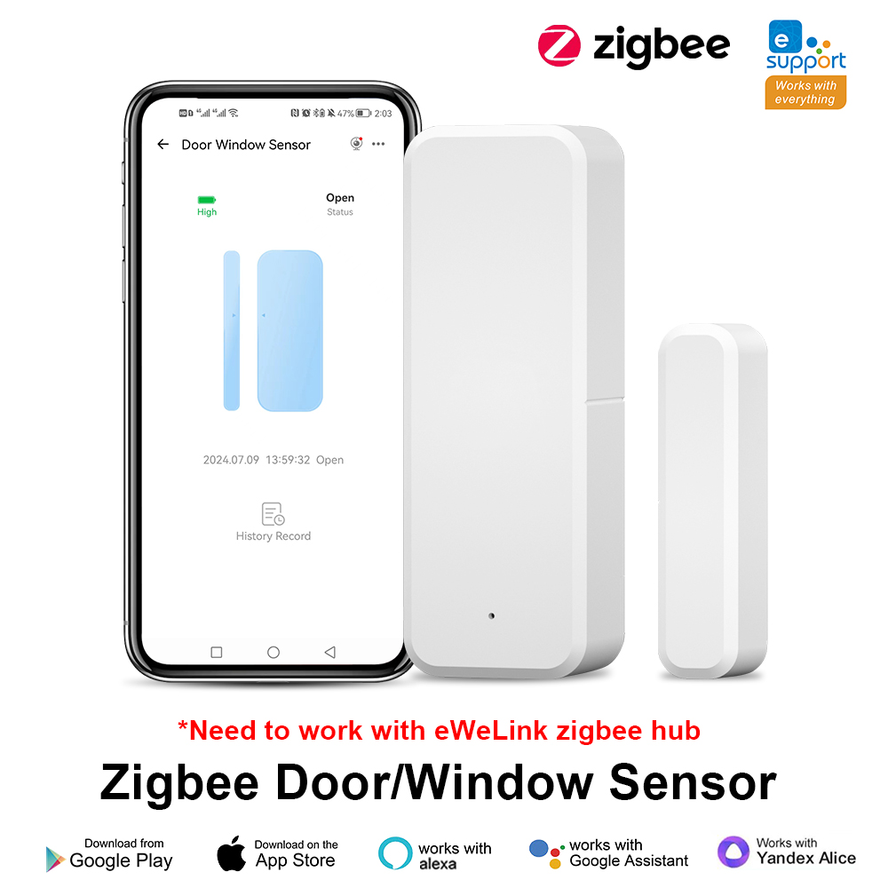 ZigBee เซ็นเซอร์ประตูหน้าต่าง  - Smart Home Yandex บทวิจารณ์และราคา