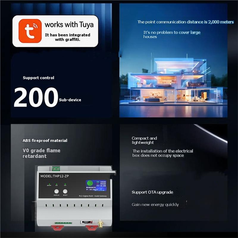 B23B Tuya Smart PLC Zigbee เกต - Smart Home With Plc บทวิจารณ์และราคา
