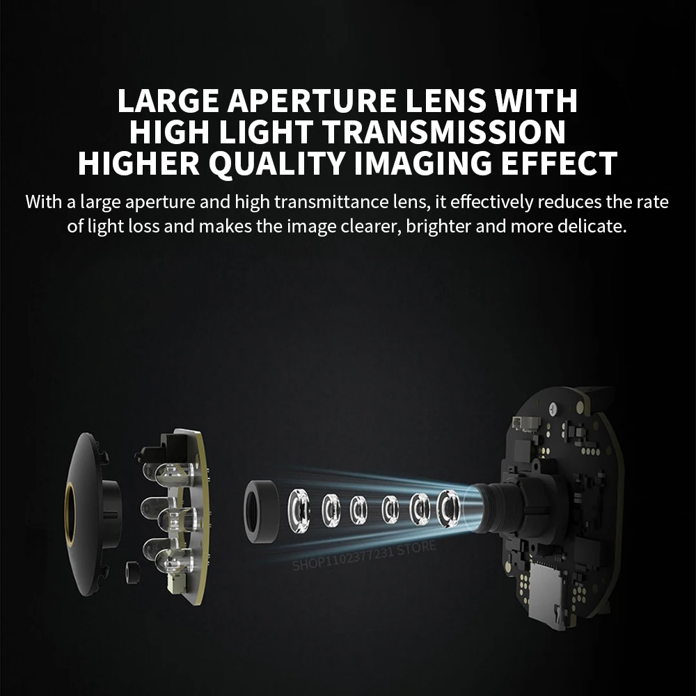 เสี่ยวหมี่ 360 °   กล้องวงจรปิ - Smart Home Yeelight บทวิจารณ์และราคา