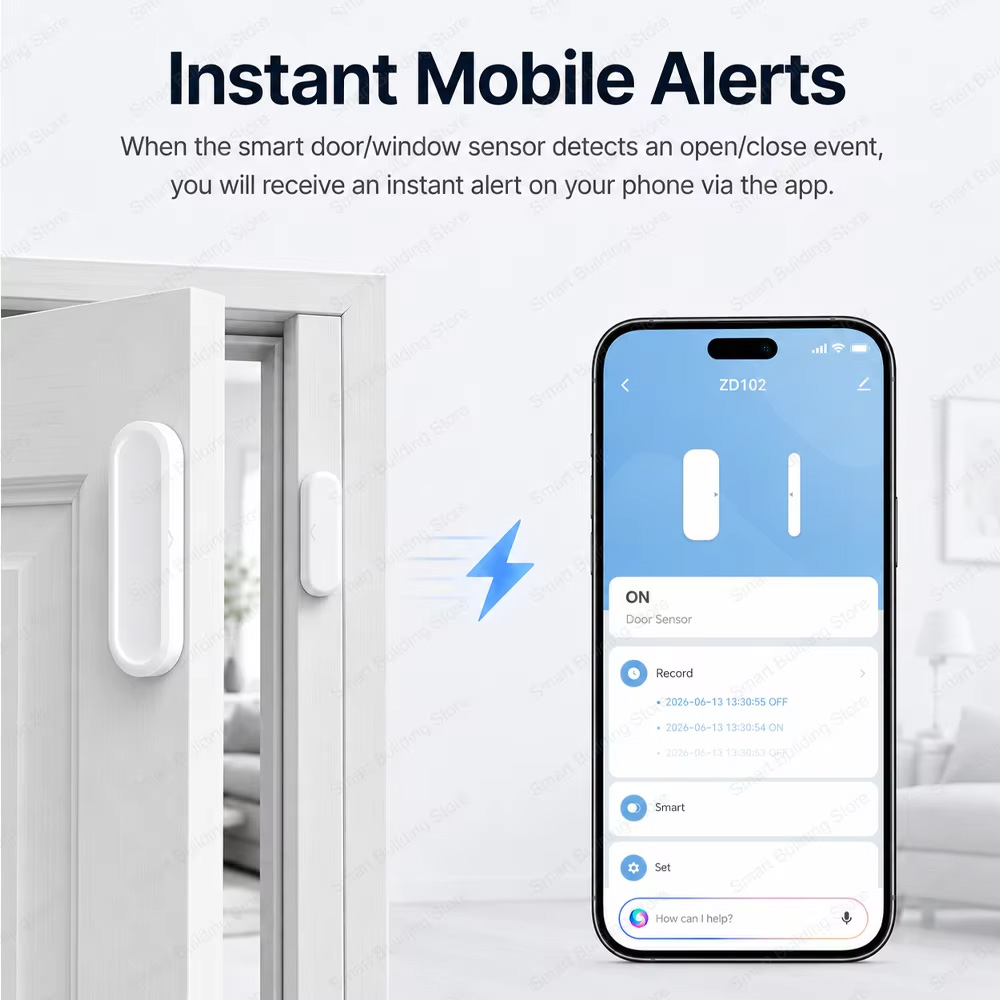 เซ็นเซอร์ประตูหน้าต่าง Tuya Zi - Smart Home Yandex บทวิจารณ์และราคา