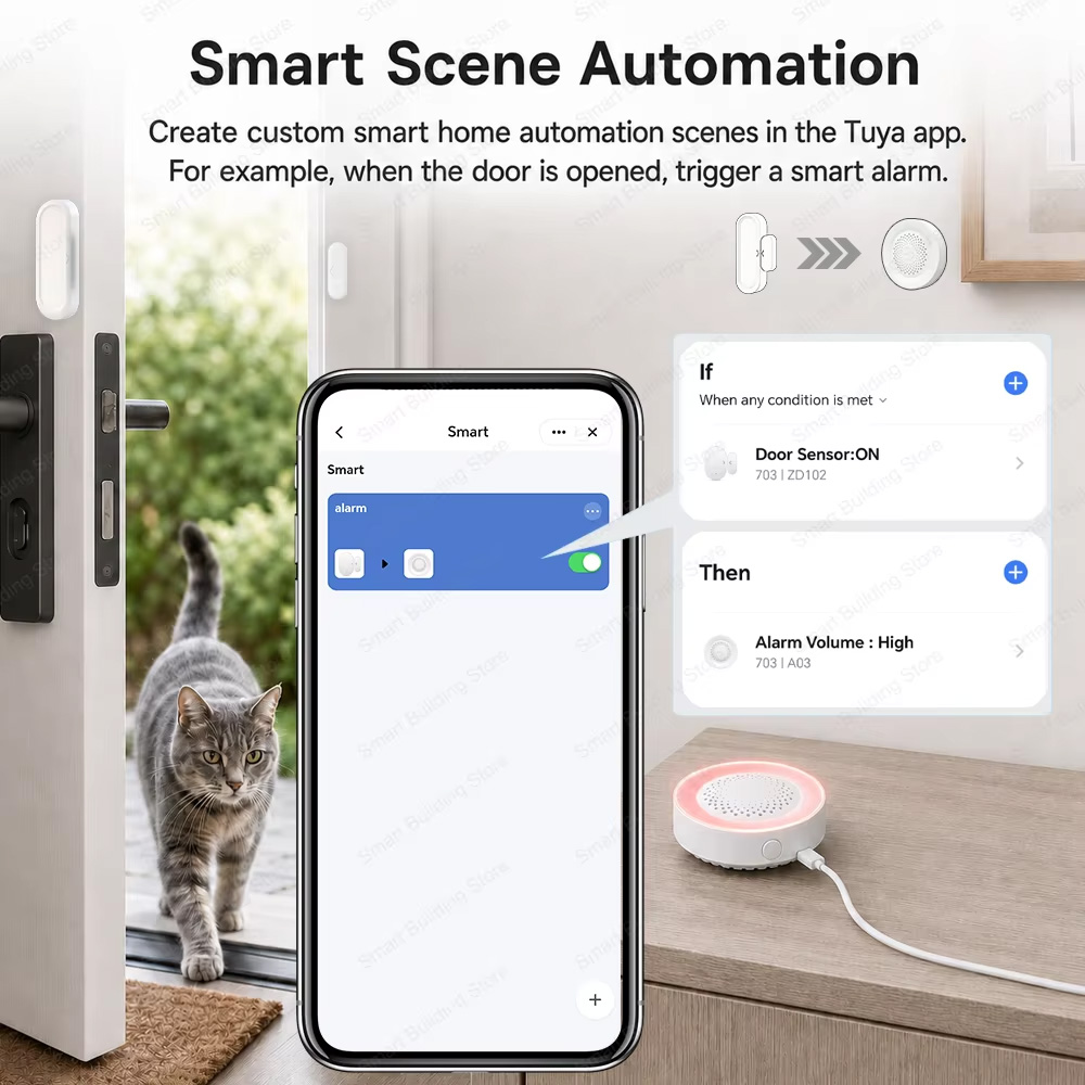 เซ็นเซอร์ประตูหน้าต่าง Tuya Zi - Smart Home Yandex บทวิจารณ์และราคา