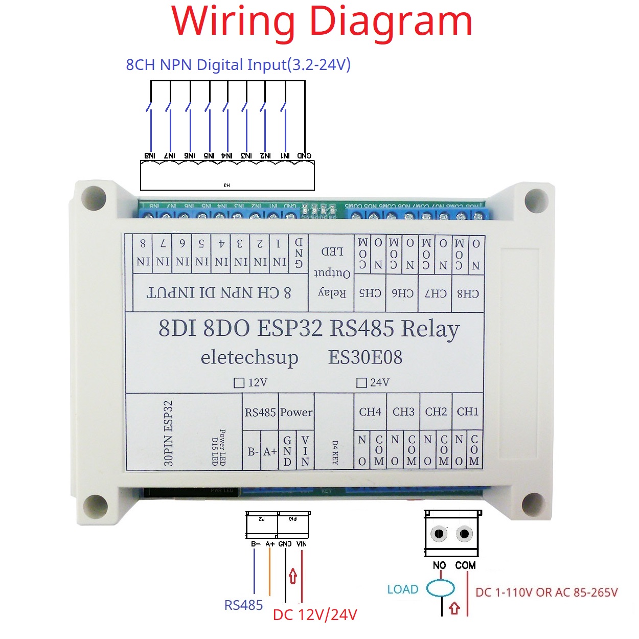 ESP32 8CH โมดูลรีเลย์ที่ตั้งโป - Smart Home With Plc บทวิจารณ์และราคา