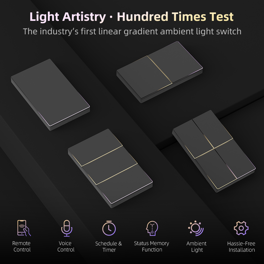 สวิตช์ไฟอัจฉริยะ WiFi แบบ 1/2/ - Smart Home Lighting บทวิจารณ์และราคา