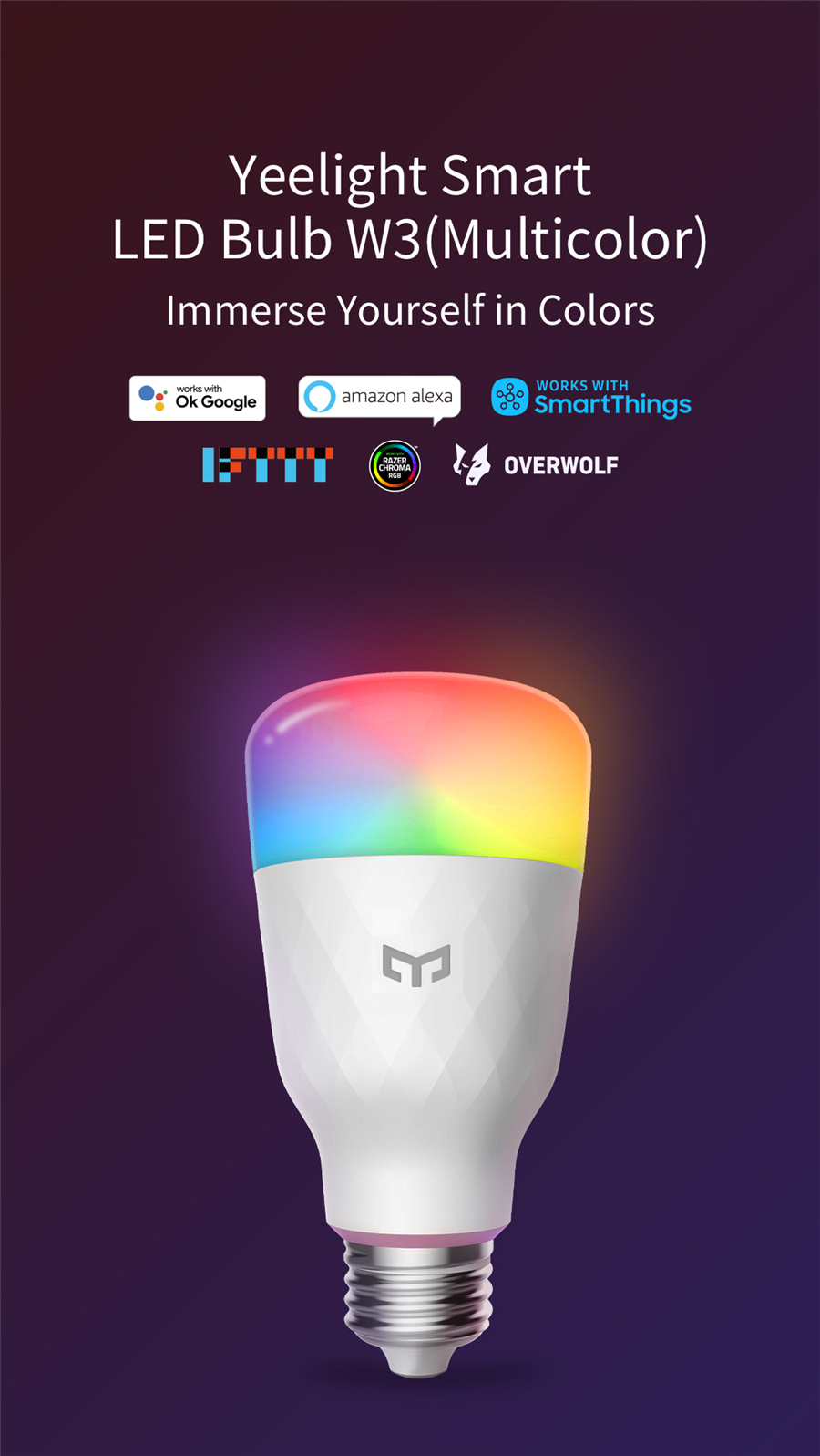 หลอดไฟ LED อัจฉริยะ Yeelight ร - Smart Home Yeelight บทวิจารณ์และราคา