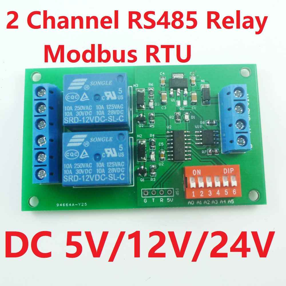 โมดูลรีเลย์ Modbus RTU 2 ช่อง  - Smart Home With Plc บทวิจารณ์และราคา