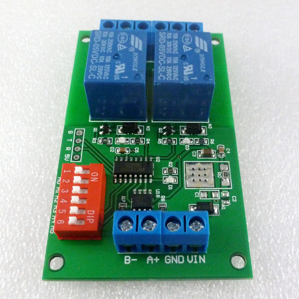 โมดูลรีเลย์ Modbus RTU 2 ช่อง  - Smart Home With Plc บทวิจารณ์และราคา